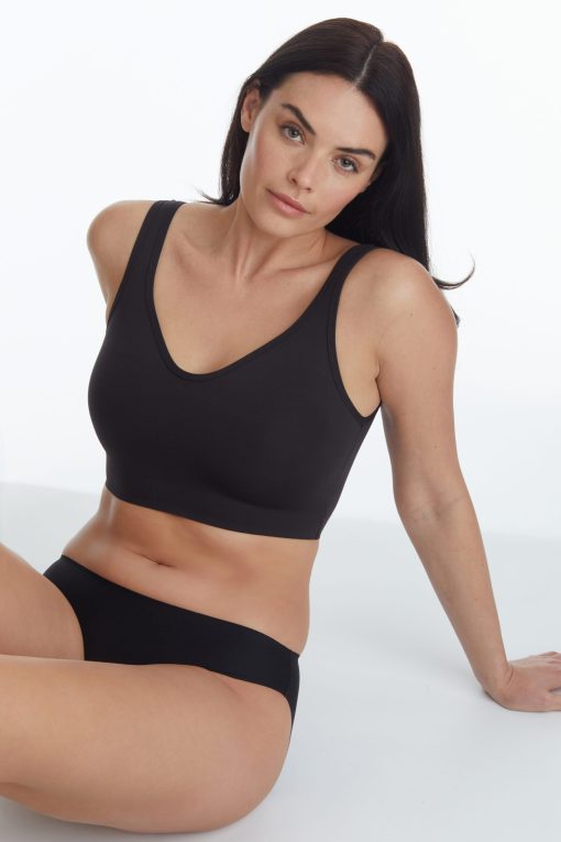 N&N Lounge Bra Spangarlaus haldari/toppur Black