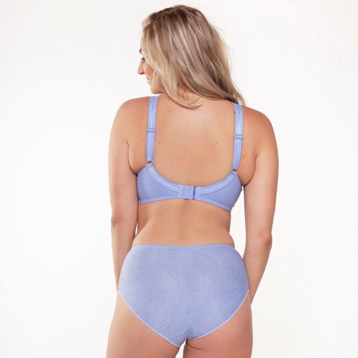 LingaDore Daily High Waist Brief-Misty blue jacquard - Image 4