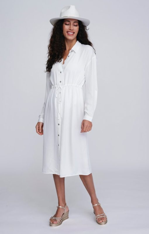 Pia Rossini Alora Shirt Dress-White