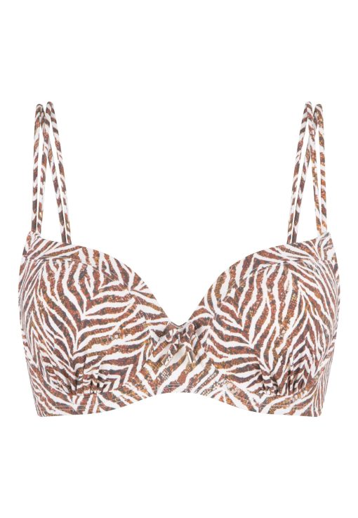 LingaDore Moulded Bikini top-Zebra print - Image 5