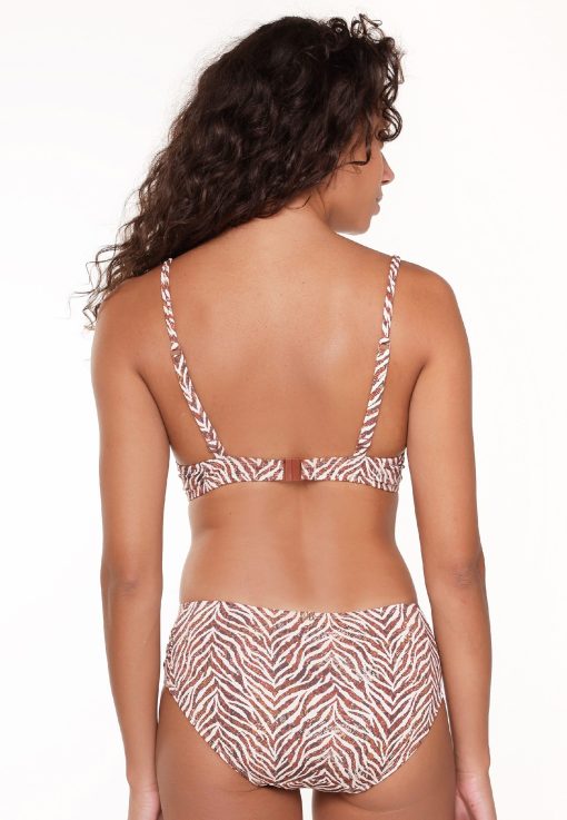 LingaDore Moulded Bikini top-Zebra print - Image 3