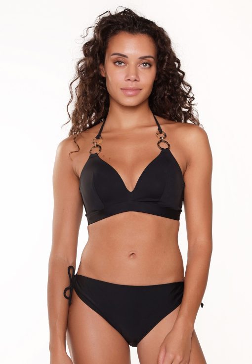 LingaDore Black bikinisett, með formaðri skál.