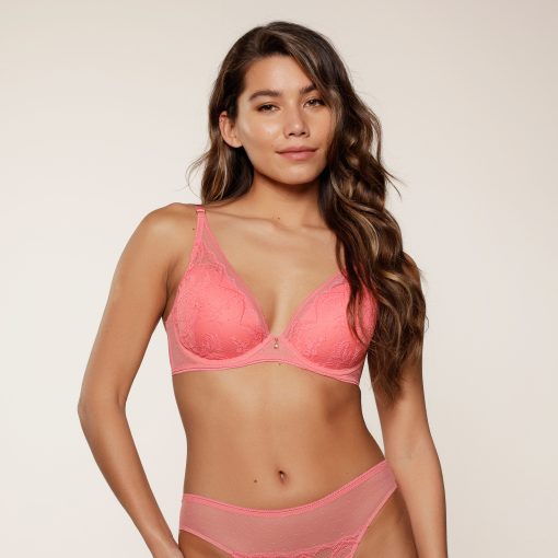 LingaDore Spiced coral Triangle bra